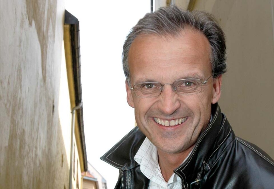 Nekter å uttale seg: Tibe-eier og reklameinvestor, Terje Heggem, eier en rekke lokale reklamebyråer gjennom sitt selskap Media 1 Molde AS. Holdingsselskapet hans ser han ut til å tape opptil 1,5 millioner kroner på konkursen i Tibe Drammen. Foto: Eivor Eriksen.