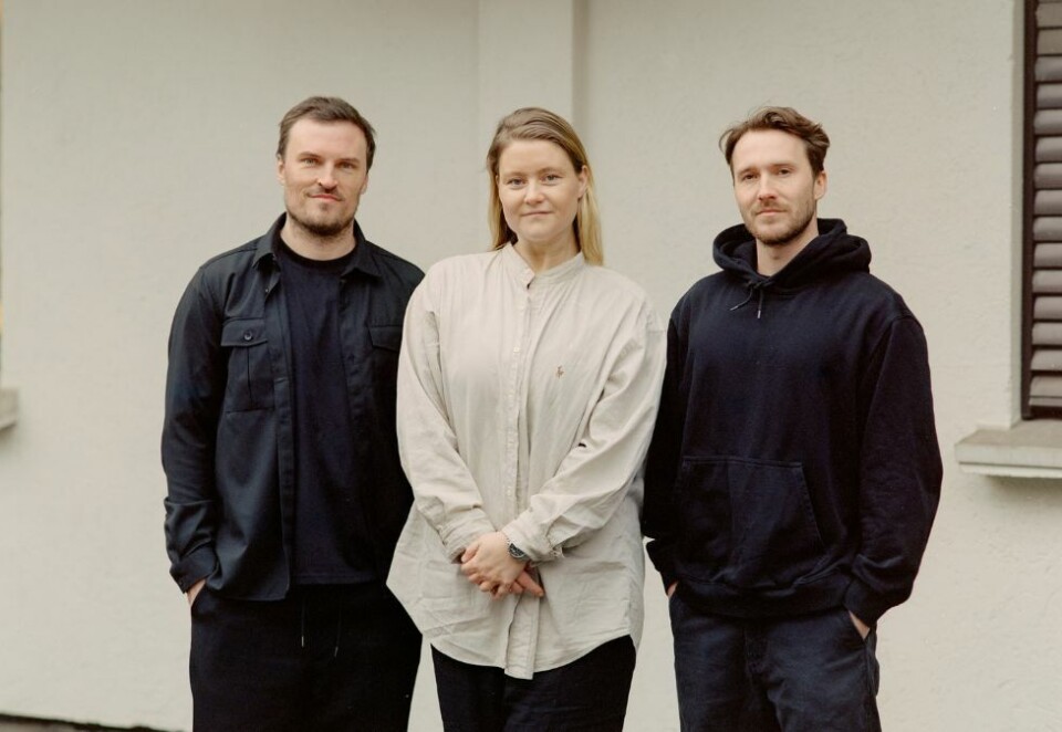 Nye byråpartnere: Her er den nye trioen som skal lede Oslo-kontoret til Push. Fra venstre Kristian Kvam Hansen, Kristin Skar Forseth og Andreas Nordberg.