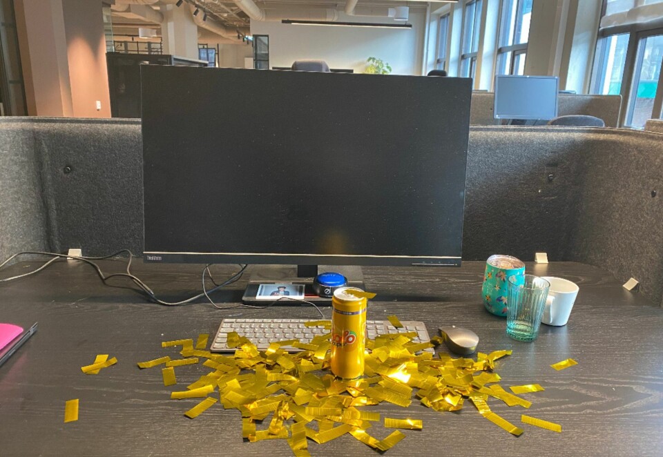 Har mer på lager: Linn Mevold er klar med konfetti hver gang Apriil har noe å feire. Foto: Privat