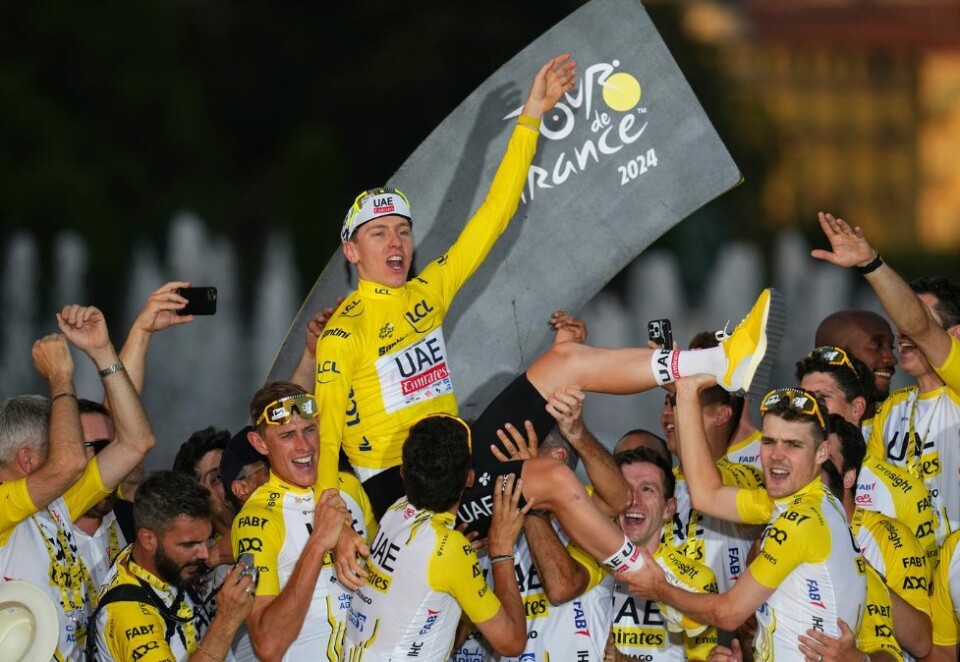 Tadej Pogacar vant Tour de France i år. TV 2 kommer til å vise hvem som vinner verdens største sykkelritt også i fremtiden.