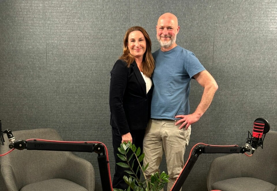 Gjenforent: Elin Ludvigsen og Christer Hellen, har jobbet sammen en årrekke i TV 2. Nå gjenforenes duoen i Momentum Media. Foto: Anette Johansen-Desjardin