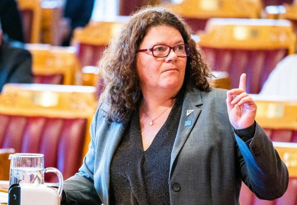 Krever mer til mediene: SV tar med seg krav om økt støtte til mediene i budsjettforhandlingene med regjeringspartiene Arbeiderpartiet og Senterpartiet. Her ved mediepolitiske talsperson Kathy Lie. Foto: NTB