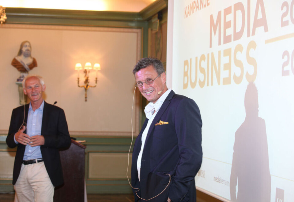 Skal kutte: Administrerende direktør i Dagbladet, Tore Stangebye og konsernsjef i Aller Media, Roger Hansen skal kutte 50 årsverk. Foto: Eivor Eriksen.