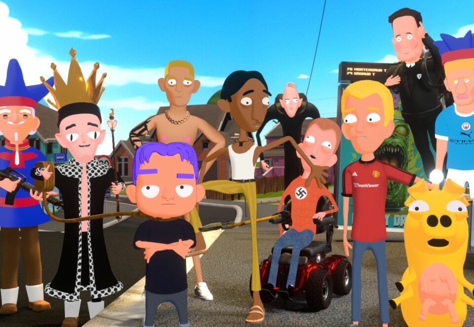 Ny sesong: Det blir mer animert kødd og skarp samfunnssatire i Hellerudsvingen sesong to. Foto: Halvard Harboe/NRK