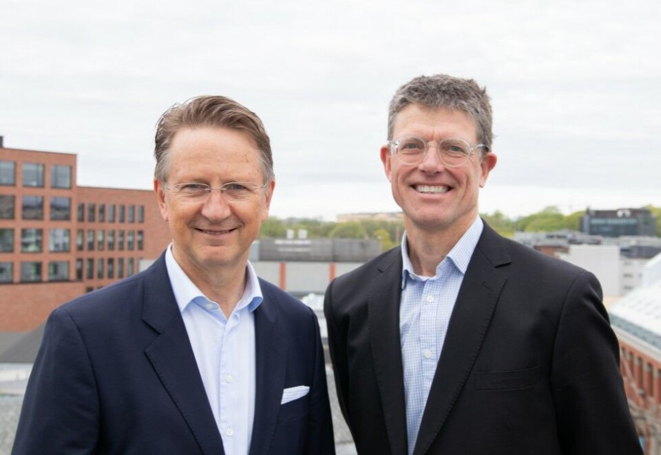 Finans: Pål Rokke (t.v.) skal løfte Geelmuyden Kieses tjenesteområde innen finansiell kommunikasjon, ledet av Per Bjørkum.