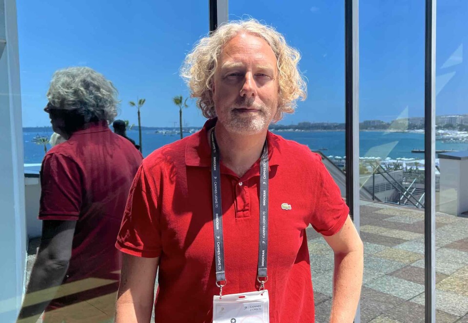 Eksklusivt selskap: Øystein Halvorsen var den eneste nordmannen som fikk plass da den internasjonale reklamebransjen samlet seg for å kåre årets vinnere i Cannes. Foto: Dag Robert Jerijervi