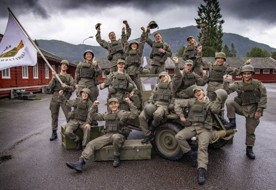 Nye rekrutter: Her er årets kjendisrekrutter i Bømoen leir på Voss. Foto: Matti Bernitz/TV 2