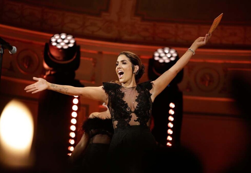 Årets influencer: Iselin Guttormsen fikk med seg prisen Årets influencer under Vixen Awards på Gamle Logen fredag. Foto: Eivor Eriksen.