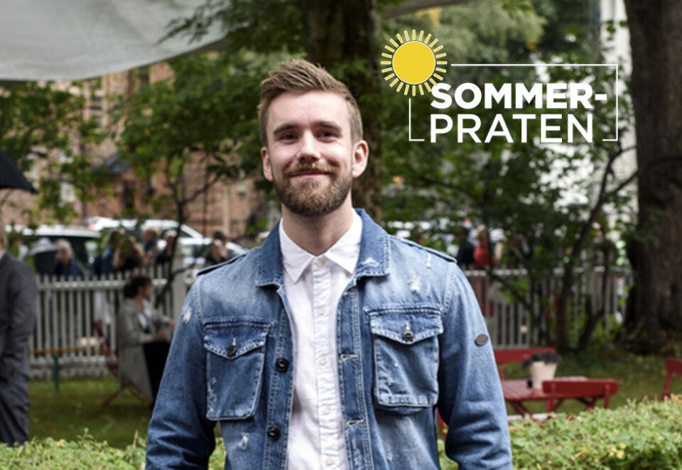 Klar for sene kvelder: Stian Blipp skal lede «Senkveld med Stian og Helene» med Helene Olafsen i høst og har brukt sommeren til å kjede seg og lade opp foran den store tv-høsten. Foto: Cicilie Andersen/NTB Scanpix.