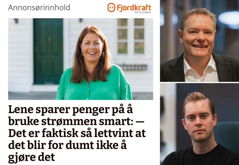 Kritisk til Fjordkraft: - Er det bare et resultat av slapphet, mangel på tid eller for å spare penger at Fjordkrafts markedsavdeling ikke klarer å finne en tilfreds kunde? spør Morten Ågnes (øverst) og Alexander F. Hem ved Høyskolen Kristiania. Foto: Fjordkraft/Høyskolen Kristiania