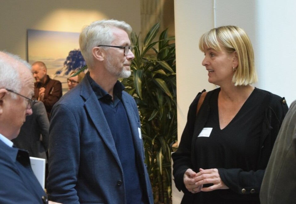 Kjemper for momsfritak: TV 2-topp Olav Sandnes og MBL-sjef Randi S. Øgrey kjemper for momsfritakt for elektroniske nyhetstjenester som regjeringen strøk i budsjettforslaget for neste år. Foto: Kampanje.