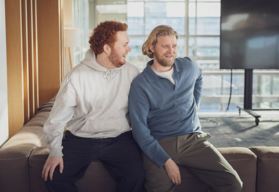 Sammen igjen: Etter suksessen på NRK med «Gauteshow» har de to komikerne Snorre Monsson og Gaute Berg Næss opptrådt på hver sin kant. Nå bringer VGTV de sammen igjen i en ny podkast. Foto: Kristoffer Kumar, VGTV.