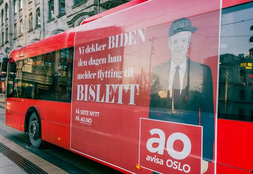 Nytt avismarked: Amedia mente i 2020 at de så et marked for en ny avis som kunne tilby lokalavisjournalistikk fra hovedstaden. En stor lanseringskampanje fulgte, men halvannet år senere flyter ikke trafikken like godt. Foto; Clear Channel.