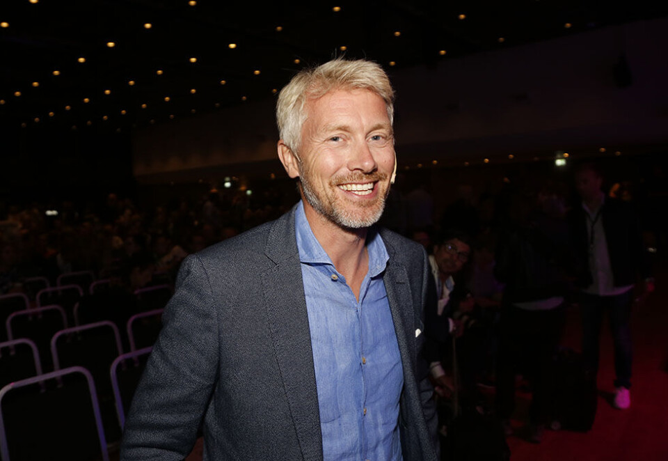 Hjerte og hjerne: TV 2-sjefen er opptatt av å treffe både hjertet og hjernen til seerne i høst. Det får han god hjelp fra Fredrik Skavlan til å klare. Foto: Eivor Eriksen.