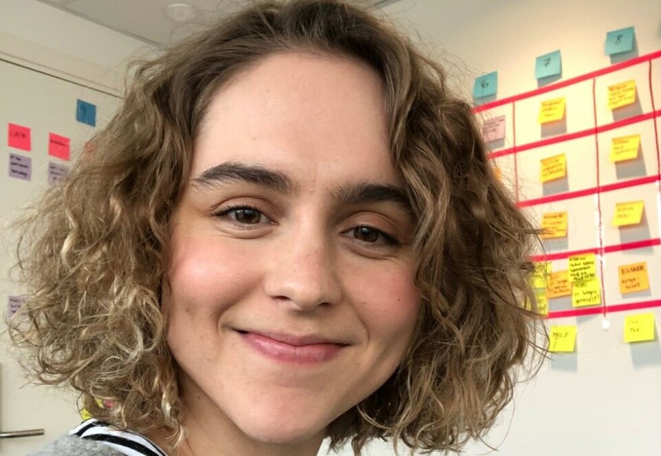 Manusforfatter: Amanda Erlandsen har skrevet og skapt «Basic Bitch» sammen med Vilde Klohs. Foto: Privat