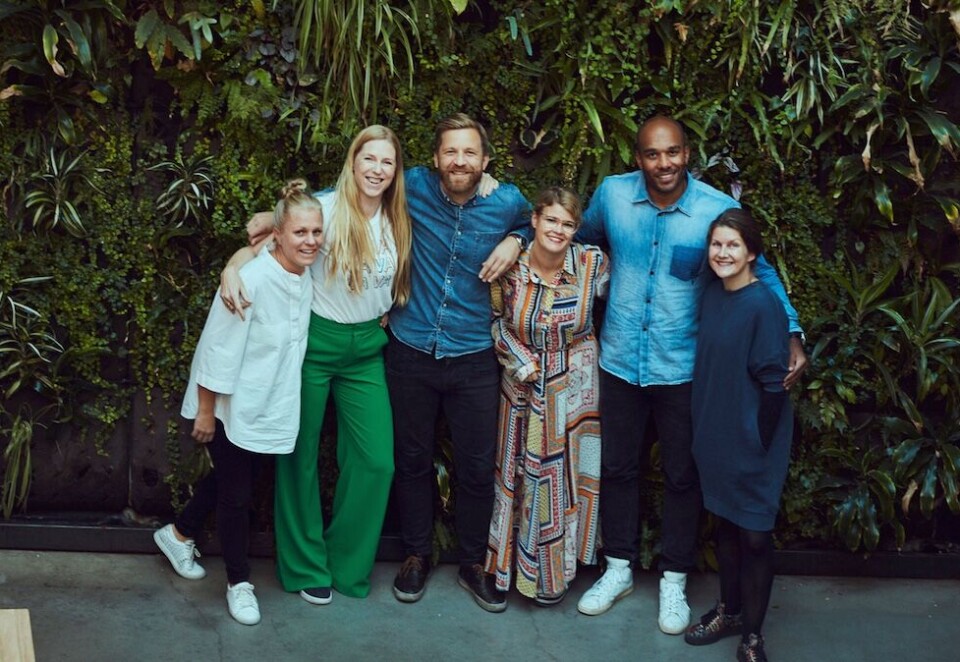 Godt samarbeid: - Vi er allerede kommet godt i gang og ser frem til det videre samarbeidet med MK, sier Anna Forsberg i Scandic. Her helt til venstre sammen med Anja Sadock (Scandic), byråleder Einar Rustad Nilssen (MK), Mikaela Bjørkander (Scandic), Robert Radoli (MK) og Marianne Kvaale Jenssen (MK). Foto: Scandic.