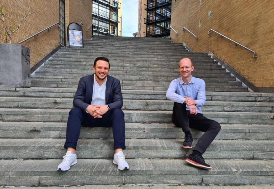 Vender tilbake: Jørgen Brunborg-Næss (til høyre) vender tilbake til Synlighet etter flere år i Aller Media. Her sammen med Øystein Svendsen Opperud, byråleder i Oslo.