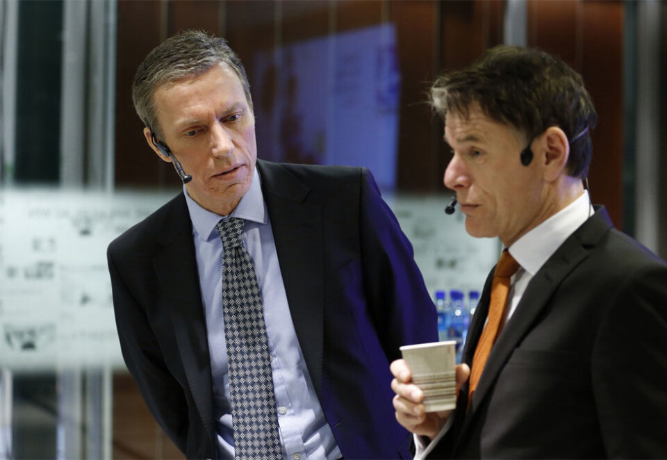 Presses på papir: Schibsted-sjef Rolv Erik Ryssda varsler fortsatt fokus på kutt som følge av et raskere annonsefall på papir. Foto: Cornelius Poppe/NTB Scanpix.