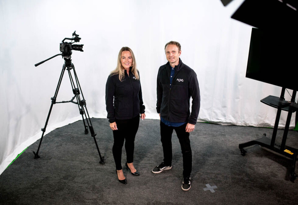 Gode resultater: Marianne Aasland og Espen Skoland i NPG Sport & Communication har fått fart i tallene i selskapet og omsetningen øker kraftig. - Vi er opptatt av å jobbe grundig og langsiktig, ta de riktige oppdragene og bruke pengene vi tjerner på å utvikle selskapet, sier daglig leder i NPG, Espen Skoland.