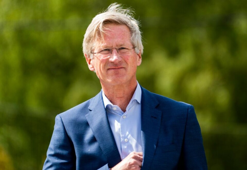 Ville kjøpe: Sist gang Berlingske-avisen ble solgt var også Schibsted interessert. Daværende Schibsted-topp Birger Magnus glemmer aldri da han presenterte planene for den mektige Schibsted-eieren Tinius Nagell-Erichsen.