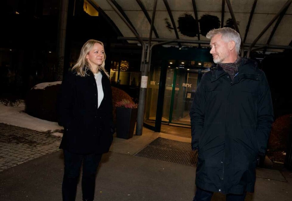 Kranglet høylytt: Telenors TV-sjef Camilla Amundsen og TV 2-sjef Olav Sandnes kranglet høylytt om pris og betingelser da mediehuset møtte telegiganten til distribusjonsforhandlinger i desember, men til slutt ble de enige om en ny og langsiktig avtale, Foto: Eivor Eriksen.