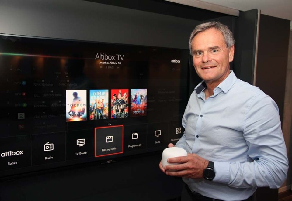 Sender regningen videre: Altibox-sjef Tor Morten Osmundsen må jekke opp regningen til flere av sine kunder når TV 2 øker prisen på TV 2 Sport Premium, men selskapet vil ikke øke prisen like mye som TV 2 signaliserer.