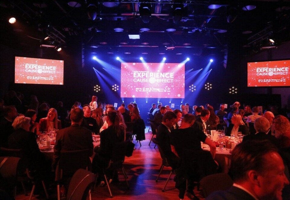 Fra fest til krise: Sponsor- og eventforeningen avholdt sin egen prisutdeling ledet av Nicolay Ramm under en uke før regjeringen la ned forbud mot store arrangemente. Nå står mange av medlemmene deres i en krisesituasjon. Foto: Eivor Eriksen