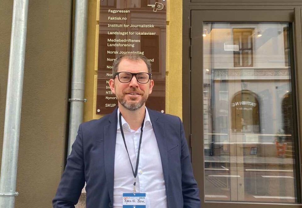 Kostbar TV-satsing: Sjefen i Vårt Land, Bjørn Kristoffer Bore, tapte fjor mye penger på grunn av en feilslått TV-satsing. Avisa gikk for første gang siden 2005 med tap på driften. - Årsresultatet ble veldig dårlig, sier sjefredaktøren.