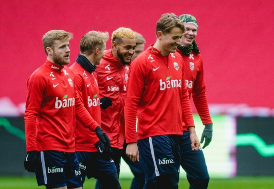 Til Spania: Herrelandslagets hjemmekamp mot Tyrkia er nå flyttet til Spania, som en følge av norske koronaforskrifter om innreise- og karanteneregler. Bildet er tatt fra en landslagssamling på Ullevaal i fjor. Foto: Stian Lysberg Solum / NTB