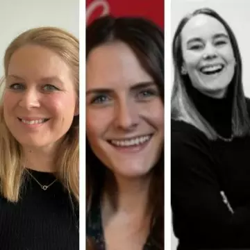 Stine Ombustvedt, Martine Sanne-Skaget og Ingvild Aslaksen Sande 