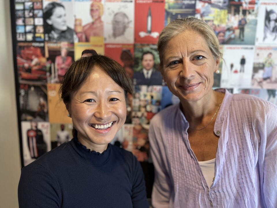 Ny styreleder: Byråleder i Morgenstern, Camilla Kim Kielland, blir ny styreleder i Kreativt Forum. Her sammen med KFs leder Benedikte Løvdal. Foto: Kreativt Forum.
