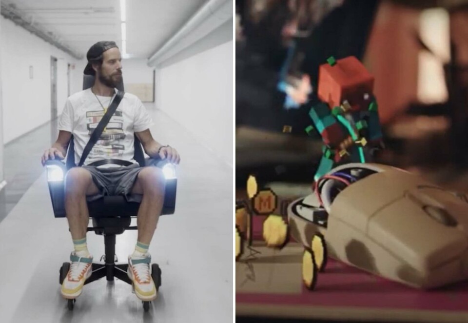 På shortlist: Try har utviklet en elektrisk kontorstol for Volkswagen Nyttekjøretøy. Nå kan den få pris i Cannes. Det kan også Nord DDB og deres Minecraft-kampanje for Elkjøp.