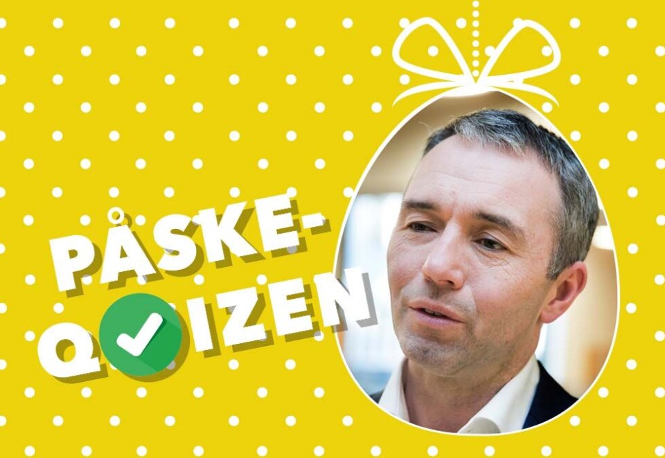 Først ute: André Støylen, administrerende direktør i Amedia-eier Sparebankstiftelsen DNB, er førstemann i Kampanjes Påskequiz. Foto: Berit Roald/NTB Scanpix.