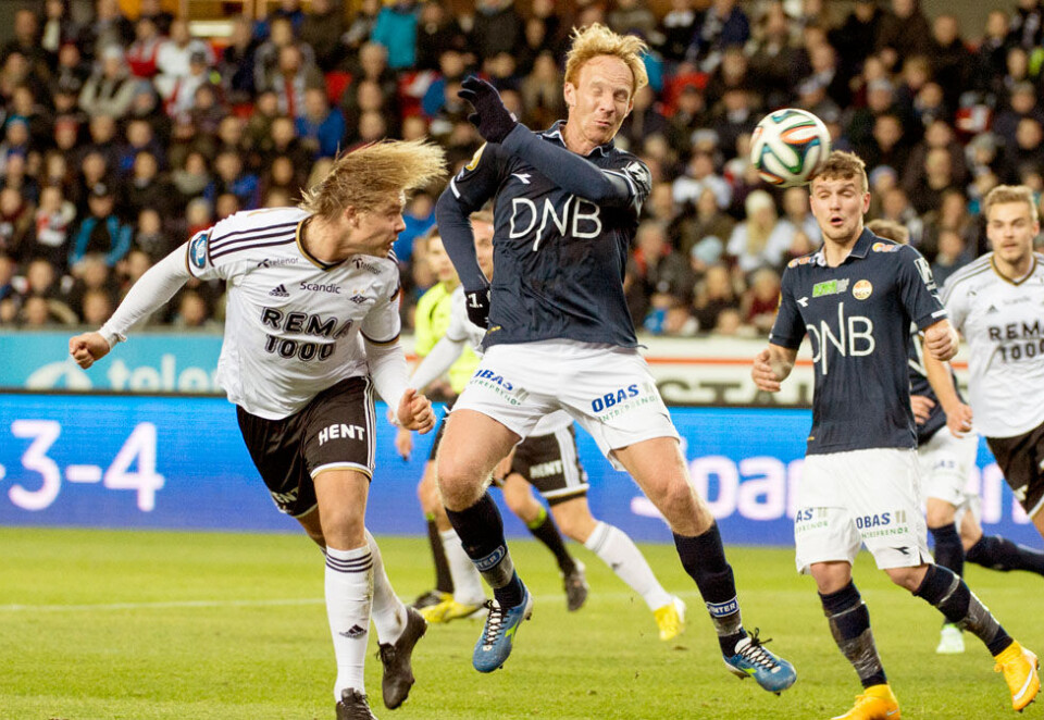 Kan bli sendt på TV 2: Eliteserien i fotball, her fra 2014-kampen mellom Rosenborg og SIF på Lerkendal. Foto: Ned Alley/NTB scanpix