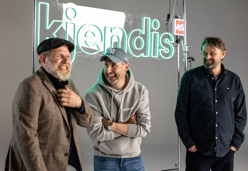 Gjenforent: Truls Svendsen, Harald Rønneberg og Thomas Numme er nok en gang å se sammen på TV 2. Foto: Erik Edland/TV 2