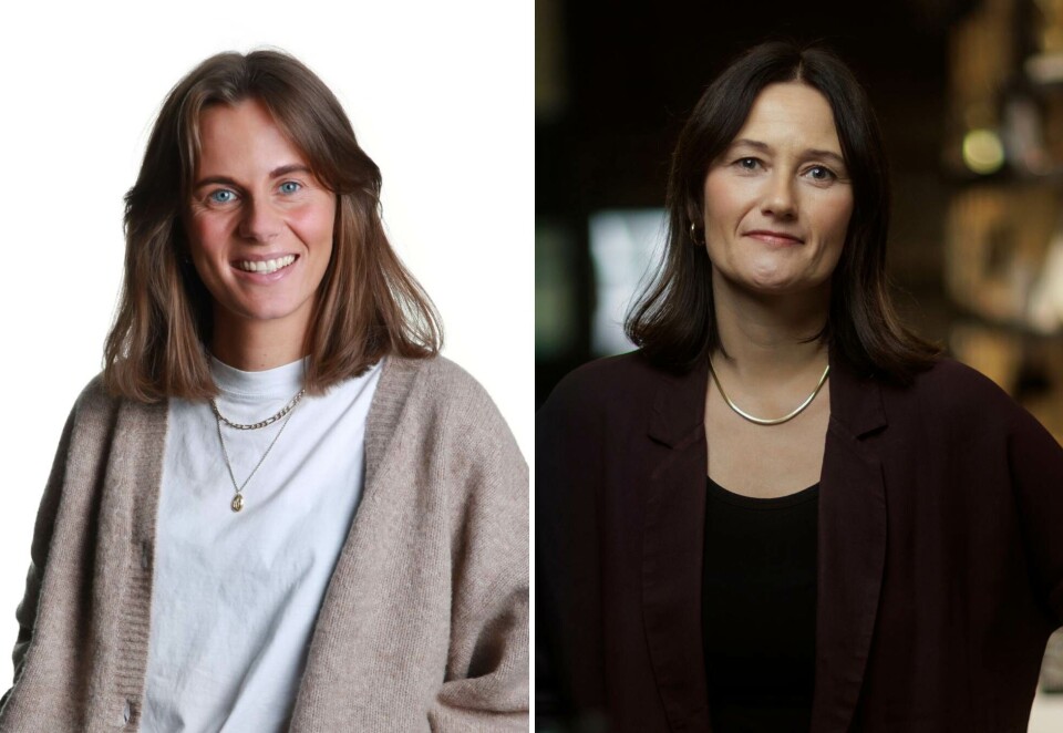 Reager på reklamekampanje: Vilde Vågsland er seniorrådgiver i Opinion og ansvarlig for UNG-rapporten. Marianne Brenk Knutsen er planner og strategisk rådgiver i Trigger.