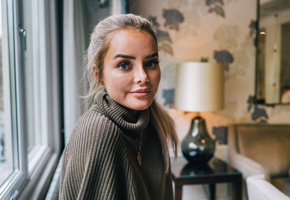 Børstaper: Influencer Sophie Elise Isachsen gjør det ikke spesielt bra på Mads Hansens infleuncerbørs. Foto: Christoffer Krook.