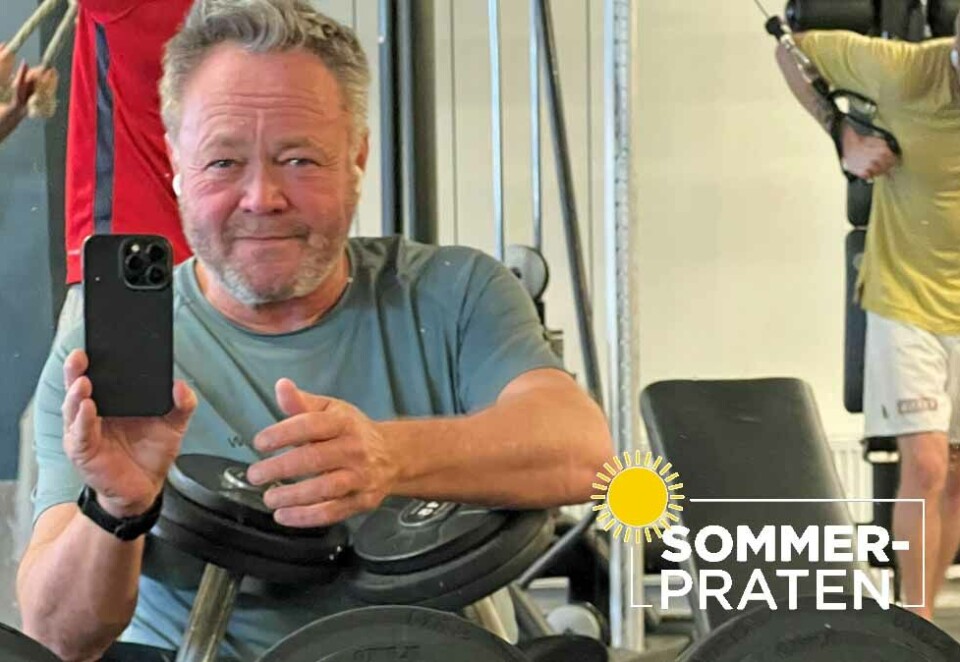 Helse-Fredrik: I år skal tidligere TV 2-journalist Fredrik Græsvik være med i «16 ukers helvete» på Warner Bros Discovery. Det er en oppgave han tar på største alvor i sommer. Nå er trening og slutt på isspisingen. Foto: Privat.