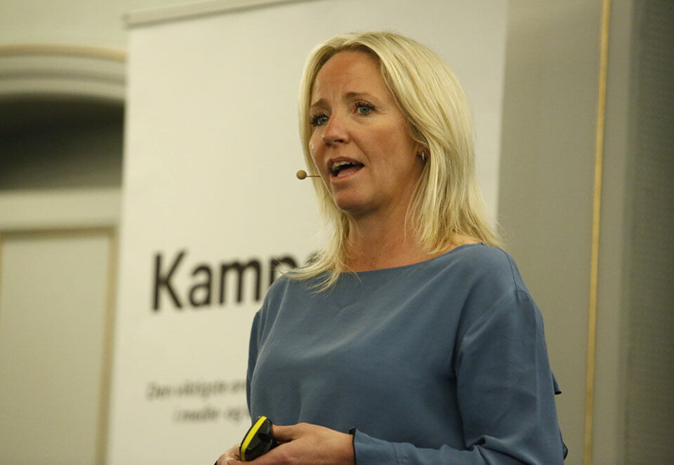 Høye ambisjoner: - Vi skal gå fra å være kjent til å bli en elsket merkevare de neste årene, sier markedsdirektør Camilla Forberg. Foto: Eivor Eriksen
