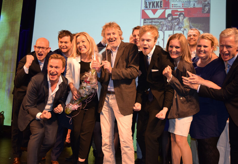Vant i fjor: VG markerte seg kraftig under fjorårets prisfest i Bergen. Foto: Dag Robert Jerijervi.