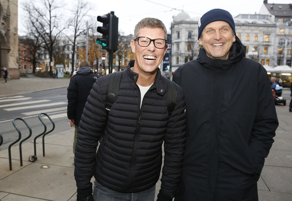 Partyfiksere: Jan Fredrik Karlsen og Trond Kvernstrøm har startet nye gründereventyr på hver sin kant. De vil verken utelukke nye samarbeid eller en fremtidig fusjon. Foto: Eivor Eriksen