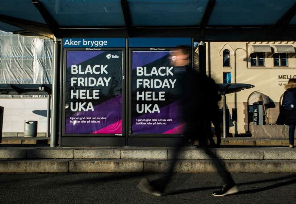 Kjøpefest på kjøpefest: November er måneden for noen av verdens største handelsdager og handeluker som dagens Singles’ Day, Black Friday og Black Week. - Det er nærliggende å tro at neste bransje ut til å få skammen tredd nedover ørene, er reklamebransjen. skriver Knut Kristian Hauger, ansvarlig redaktør i Kampanje. Foto: Scanpix.