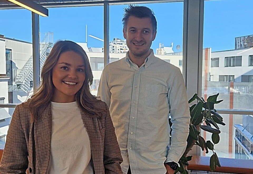 Ny digitalsjef: Janine Lauritzen Roth får ansvaret for Reds digitale avdeling. Her med managing director i byrået, Adrien Bjørnskau.