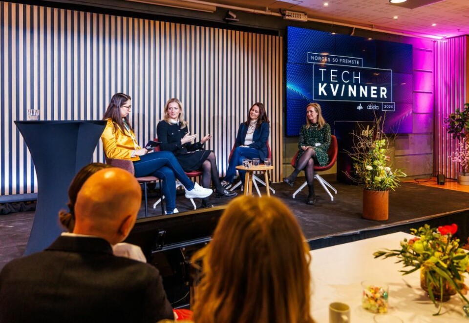 Statsråder: Både justisminister Emilie Enger Mehl og digitaliseringsminister Karianne Tung var til stede under kåringen Norges 50 fremste tech-kvinner. Foto: Kilian Munch