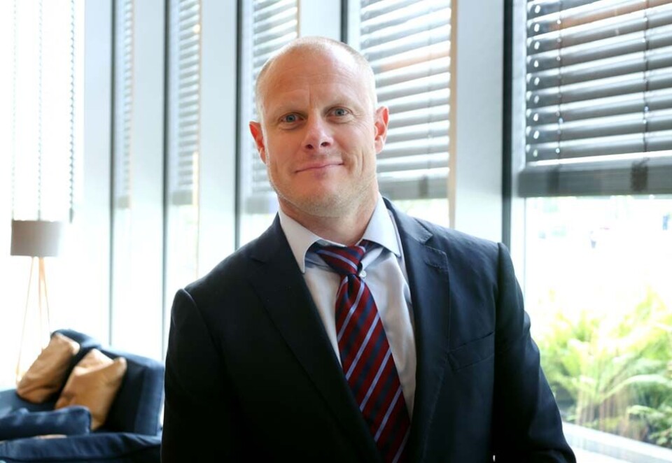 Krillsjefen: Konsernsjefen I AkerBioMarine, Matts Johansen, er imponert over hvor effektfull den formen for markedsføring fungerer i Kina på det nye underholdningskanalene. Foto: Eivor Eriksen.