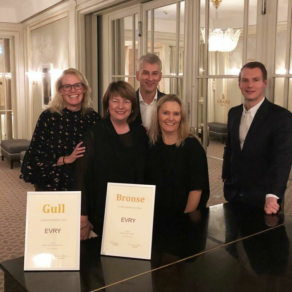 EVRY tok gull og bronse i Farmandprisen 2018