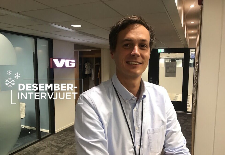 Elleville visningstall: Øyvind Brenne har stått i spissen for arbeidet med koronaspesialen til VG som er i ferd med å bikke 300 millioner visninger. Foto: Privat