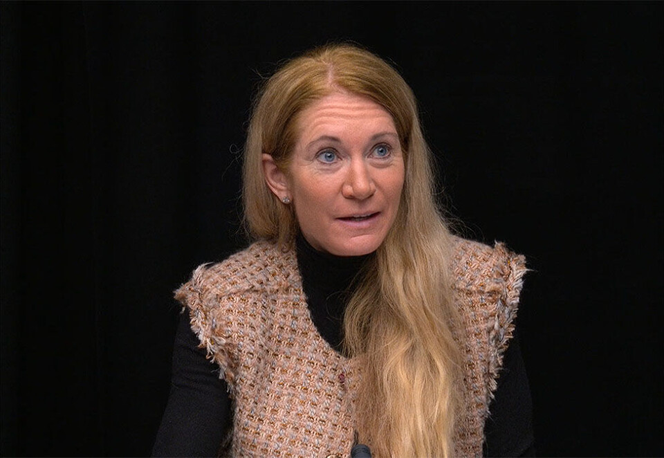 NRK i hardt vær: Avbildet er rådsleder Julie Brodtkorp. Trude Drevland var svært kritisk til bruken av en tidligere MDG-politiker som klimapsykolog under dagens møte. - Det var en feil både av vedkommende og av NRK å stille når han ikke var mer nøytal i denne sammenhengen, sier Drevland.