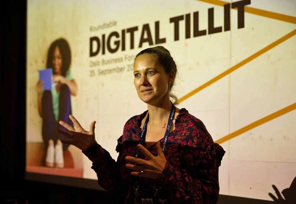 Bytter navn: - Det er både positivt og personlig, sier daglig leder i Accenture Song Norge Mari Heibø-Bagheri om selskapets nye navn. Foto: Accenture.