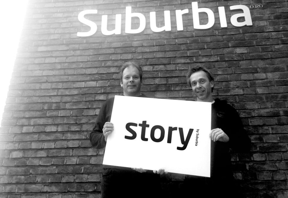 Får ny jobb: Tidligere Aller Media-direktør, Terje Johansen (t.v.), og Jarl André Vethe starter opp et nytt content marketing-byrå. Foto: Suburbia.
